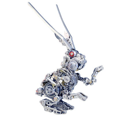 Punk-Inspired 3D Mechanical Rabbit Model Kit - 500-Piece DIY Metal Puzzle 3D Puzzle Model Kit Diyengmod