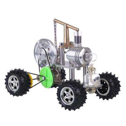 Stirling Engine Powered Educational Toy Car Model - Science Experiment Kit for Kids Stirling Engine Vehicle Diyengmod