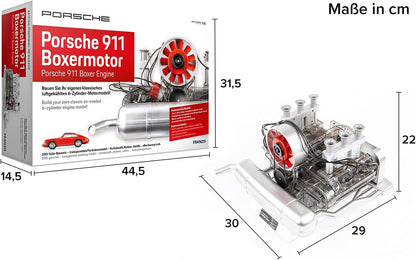 Porsche 911 Air-Cooled Boxer Engine Assembly Kit - Realistic Working Model of Classic 6-Cylinder Engine Engine Models Diyengmod