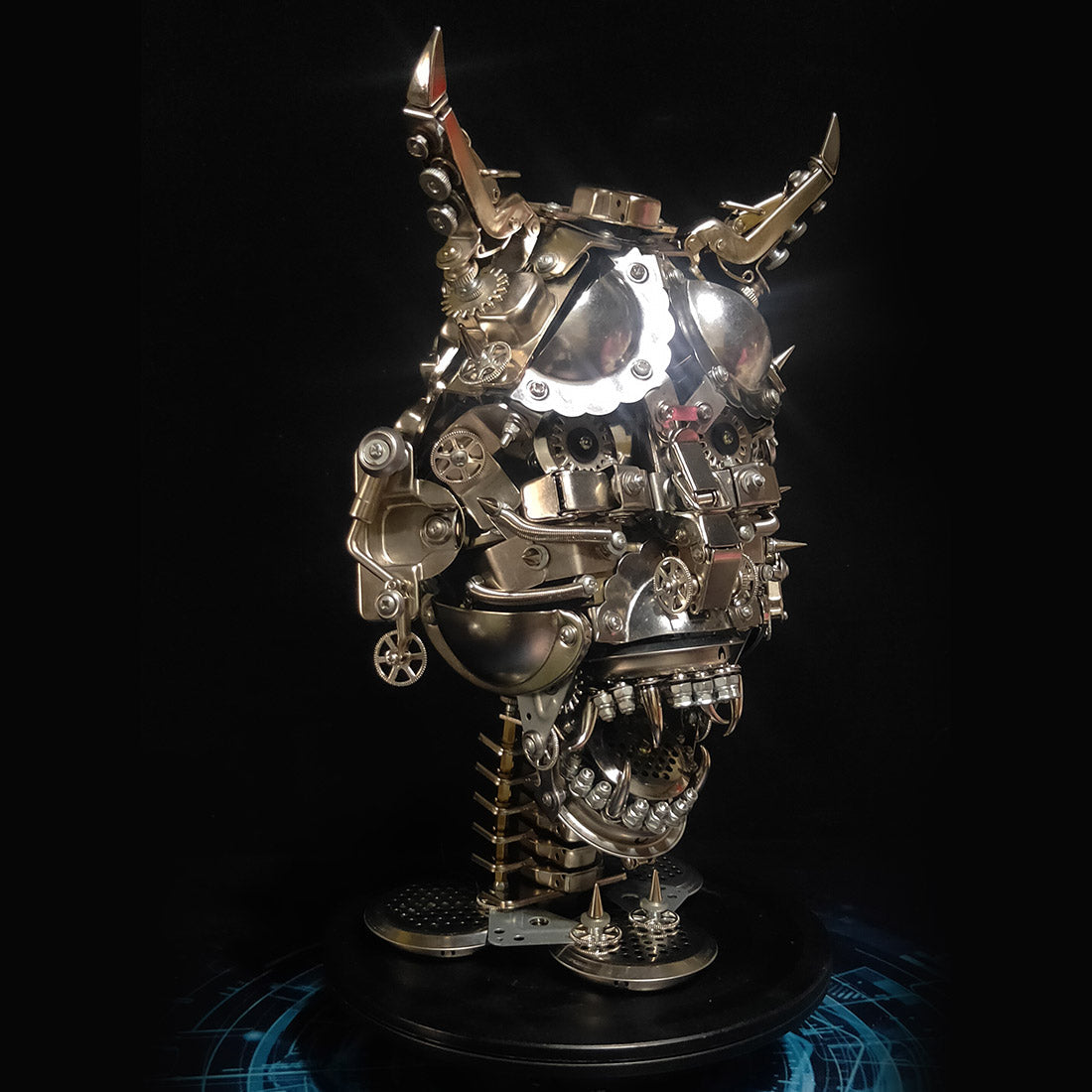 Hannya 3D Mechanical Punk Metal Ghast Mask Assembly Kit 3D Puzzle Model Kit Diyengmod