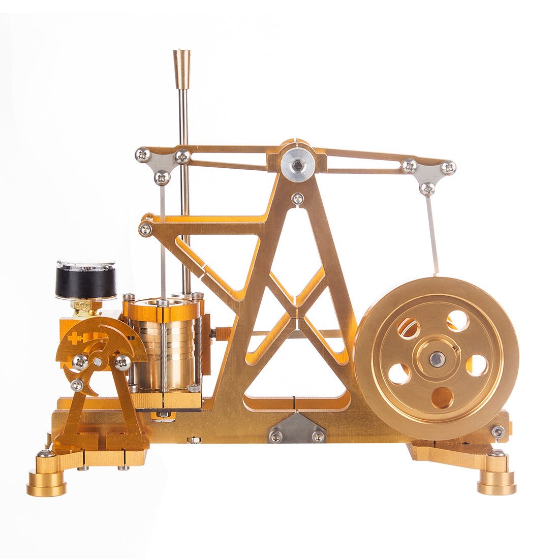 Watt Steam Engine Reactor Model with Boiler Generator - Educational Desktop Steam Pump Toy Steam Engine Diyengmod