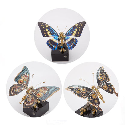 Dynamic Butterfly Metal Model Kit with Music Box - 3D DIY Mechanical Assembly 3D Puzzle Model Kit Diyengmod