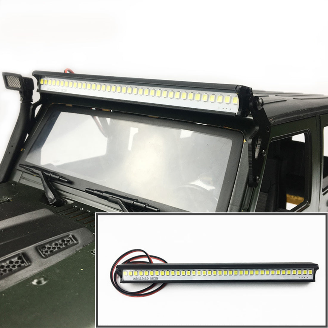 36 LED Roof Searchlight Bar for TRAXXAS TRX-4, AXIAL SCX10, HSP & D90 Climbing RC Cars Accessories Diyengmod