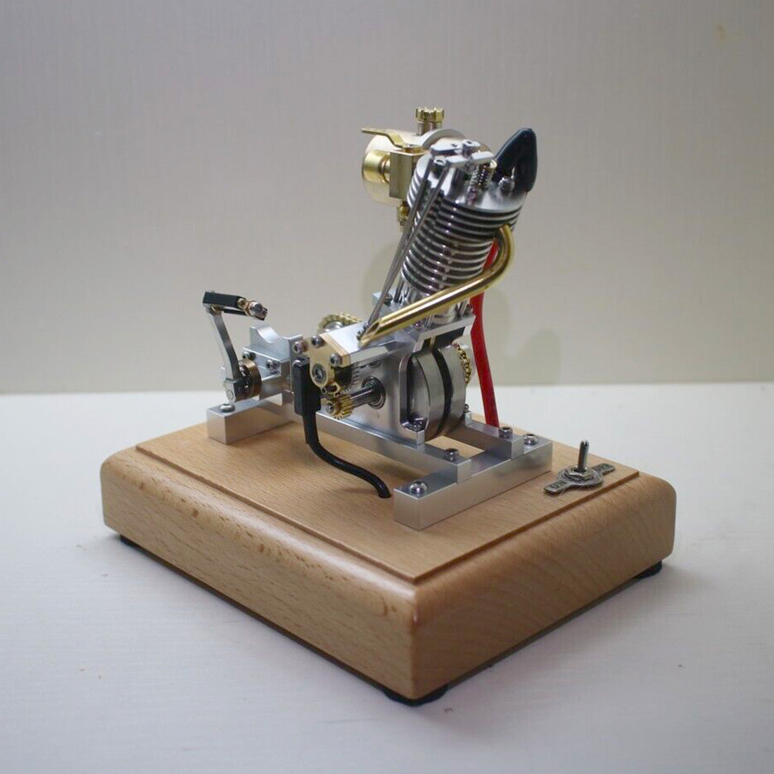 H09 Mini Hoglet Single-Cylinder Four-Stroke Gas Engine Model for Pedal-Start Motorcycles - DIY Engineering Model Engine Model Diyengmod