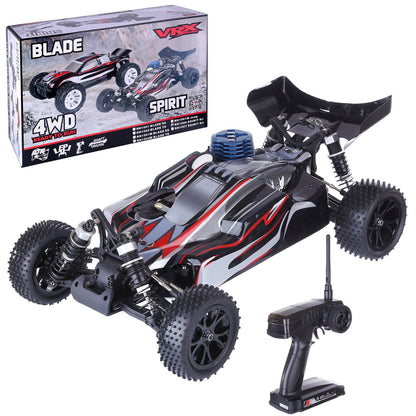 High-Speed 1/10 Scale 4WD Nitro RC Truck with 75km/h Velocity and Waterproof Features RC Car Diyengmod Red+Black