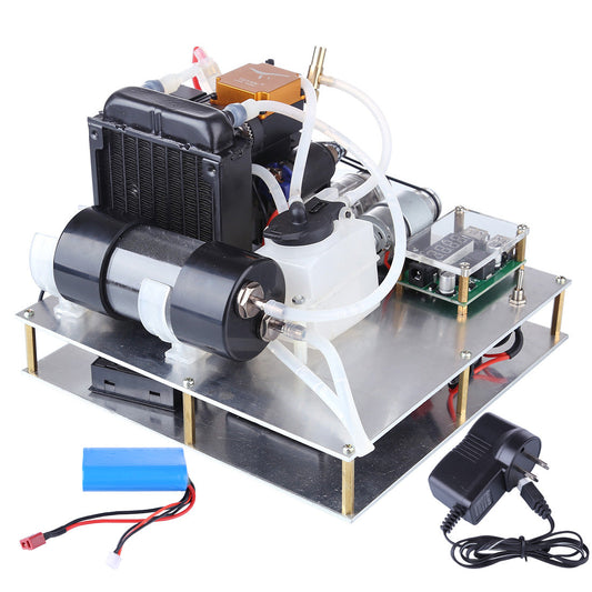 Toyan FS-S100 Nitro-Methanol Water-Cooled Generator Set with Radiator and Thermometer for DIY Projects Toyan Engine Diyengmod