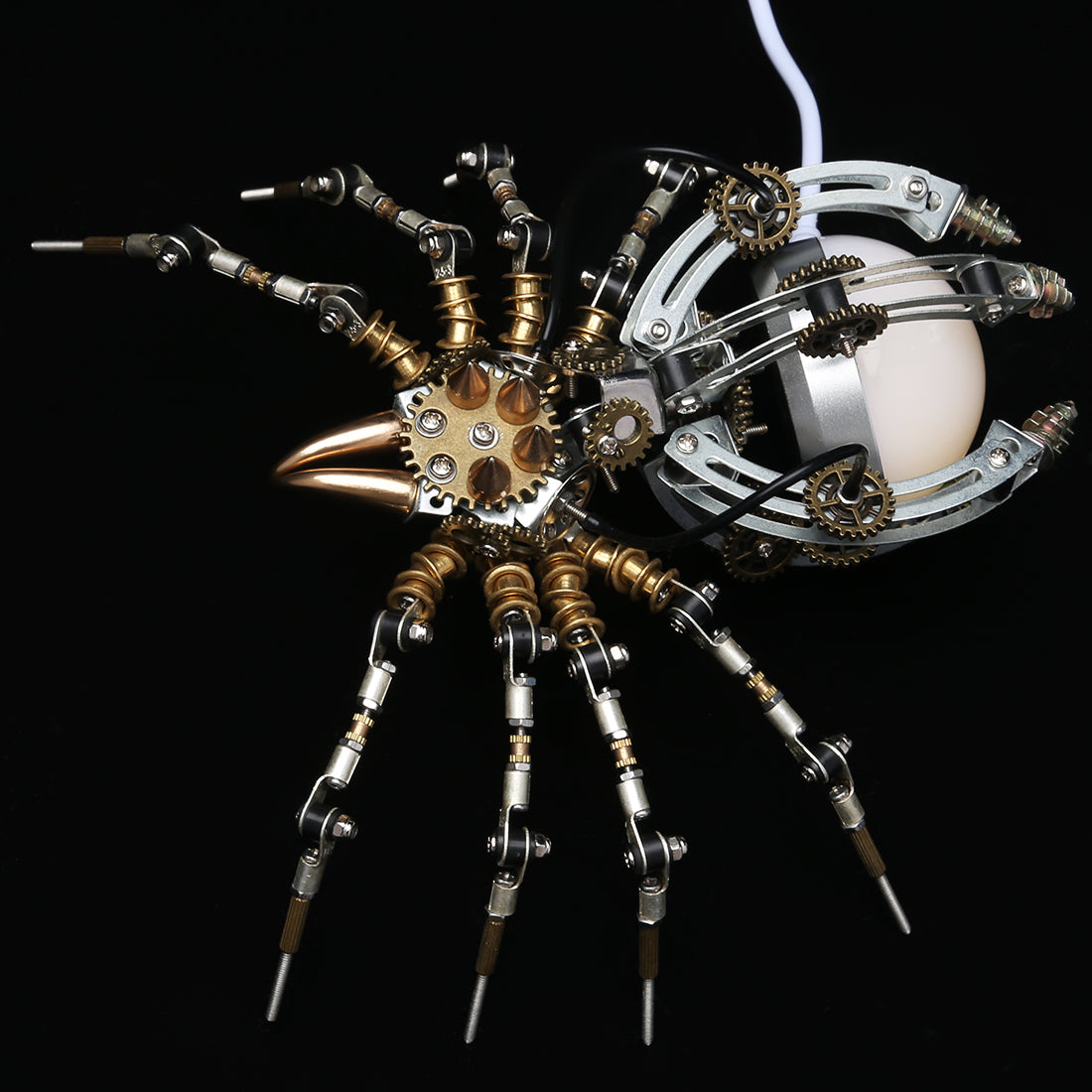 Mechanical Spider Assembly Set with Lamp - 512PCS Metal DIY Kit DIY Engine Diyengmod