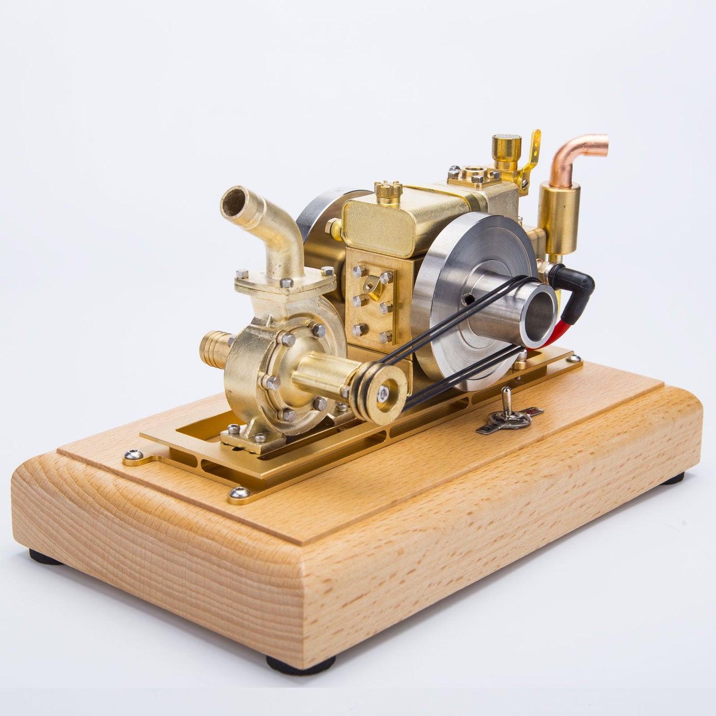 Mini 1.6cc Retro Water-Cooled Gas Engine Model for Collectors Engine Models Diyengmod Engine Model with Impeller Pump