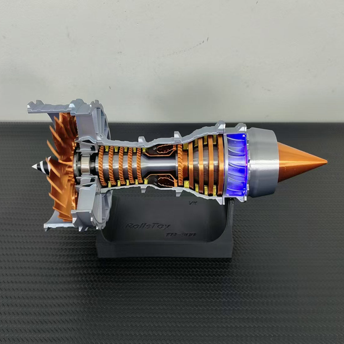 SKYMECHMAN TR900 LED-Illuminated Functional Turbofan Engine Model Kit Aero Engine Diyengmod