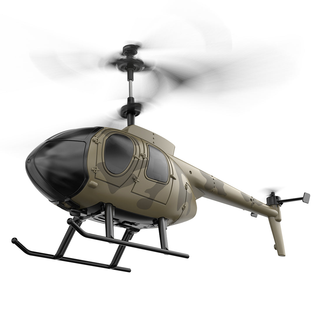 MD500 Green 2.4G RC Helicopter with 4CH Gyroscope - RTF Model for Beginners RC Airplane Diyengmod