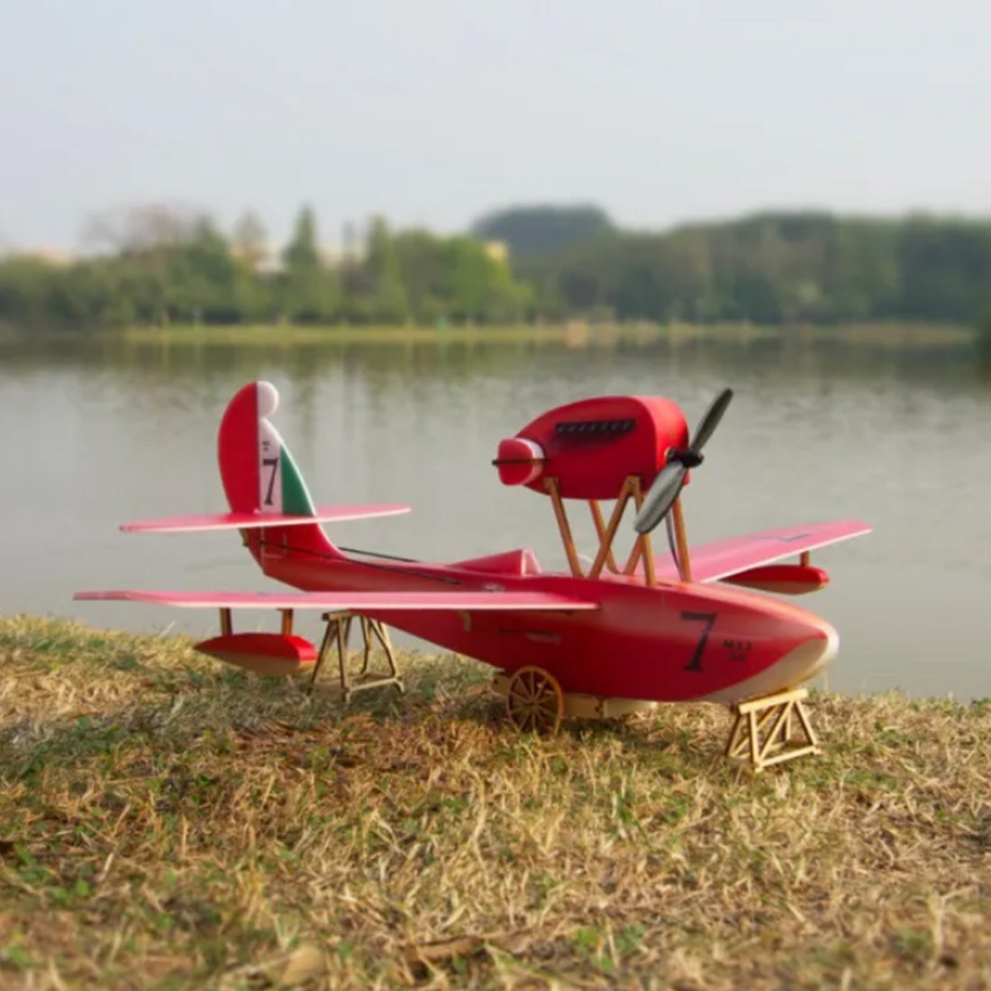 MinimumRC Macchi M-33 4CH Ready-to-Fly Mini RC Monoplane Airplane Model RC Airplane Diyengmod