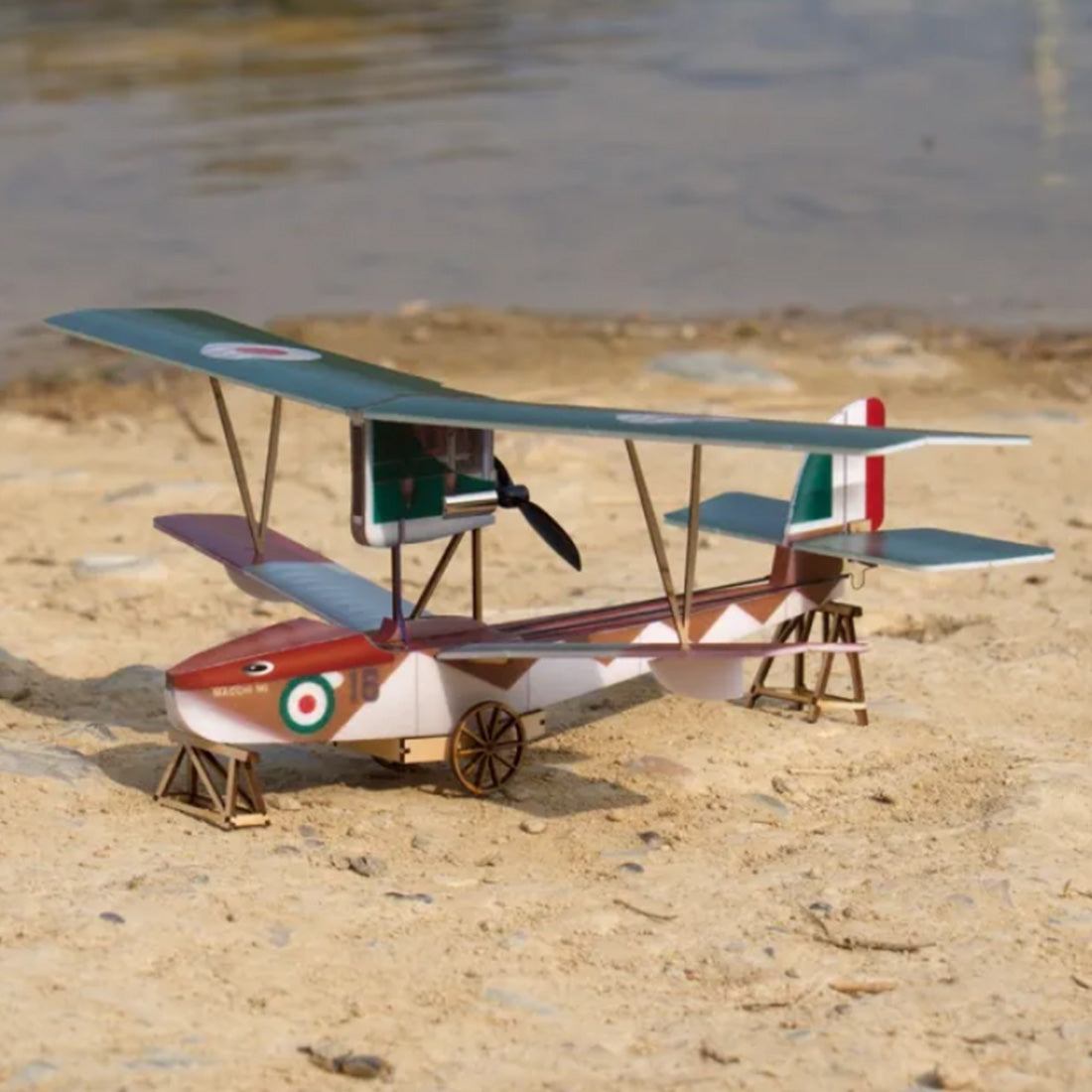 MinimumRC Macchi M5 3CH RC Seaplane Biplane Mini Aircraft Toy Model RC Airplane Diyengmod