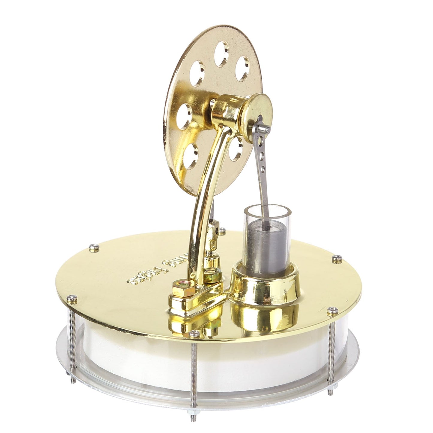 Golden Low Temperature Stirling Engine Coffee Cup Model - Educational Toy for Kids Stirling Engine Diyengmod