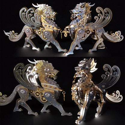 DIY 3D Metal Pixiu Model Puzzle - Mechanical Assembly Kit 3D Puzzle Model Kit Diyengmod