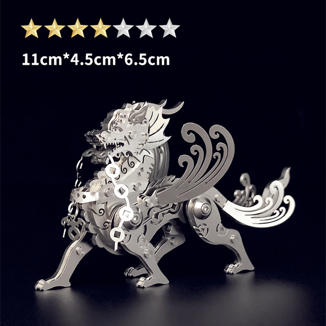 DIY 3D Metal Pixiu Model Puzzle - Mechanical Assembly Kit 3D Puzzle Model Kit Diyengmod