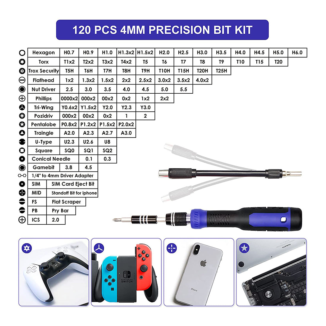 Comprehensive 120-Piece Model Building Tool Kit - Precision Screwdrivers and Repair Set for DIY Enthusiasts All Accessories Diyengmod