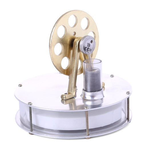 Compact Low Temperature Stirling Engine Kit - Educational DIY Toy for Coffee Enthusiasts Low Temperature Stirling Engine Diyengmod