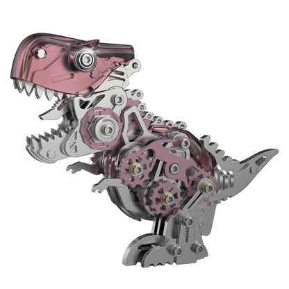 DIY 3D Metal Tyrannosaurus Rex Model Kit - 160 Piece Mechanical Dinosaur Assembly 3D Puzzle Model Kit Diyengmod