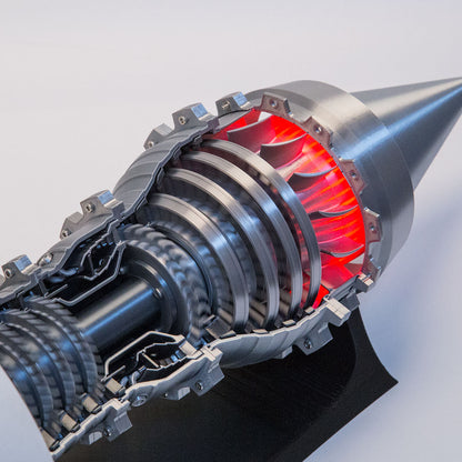 SKYMECH TRENT900 1/15 Scale 3D Printed Functional Turbofan Engine Model (Electric Light Ready-to-Run) Engine Models Diyengmod