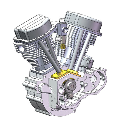 CISON FG-VT9 9cc V-Twin Dual Cylinder 4-Stroke Gasoline Engine for Motorcycle RC Models RC Engine Diyengmod