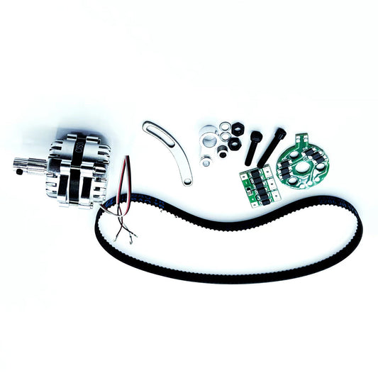 Miniature 12V DC Generator Kit with Voltage Regulator, Belt, and Bracket for CISON Engine Models All Accessories Diyengmod