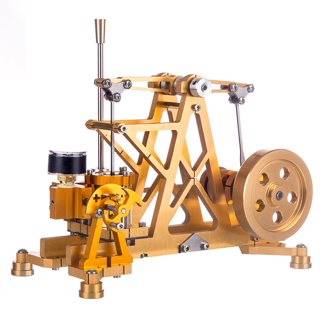 Watt Steam Engine Reactor Model with Boiler Generator - Educational Desktop Steam Pump Toy Steam Engine Diyengmod