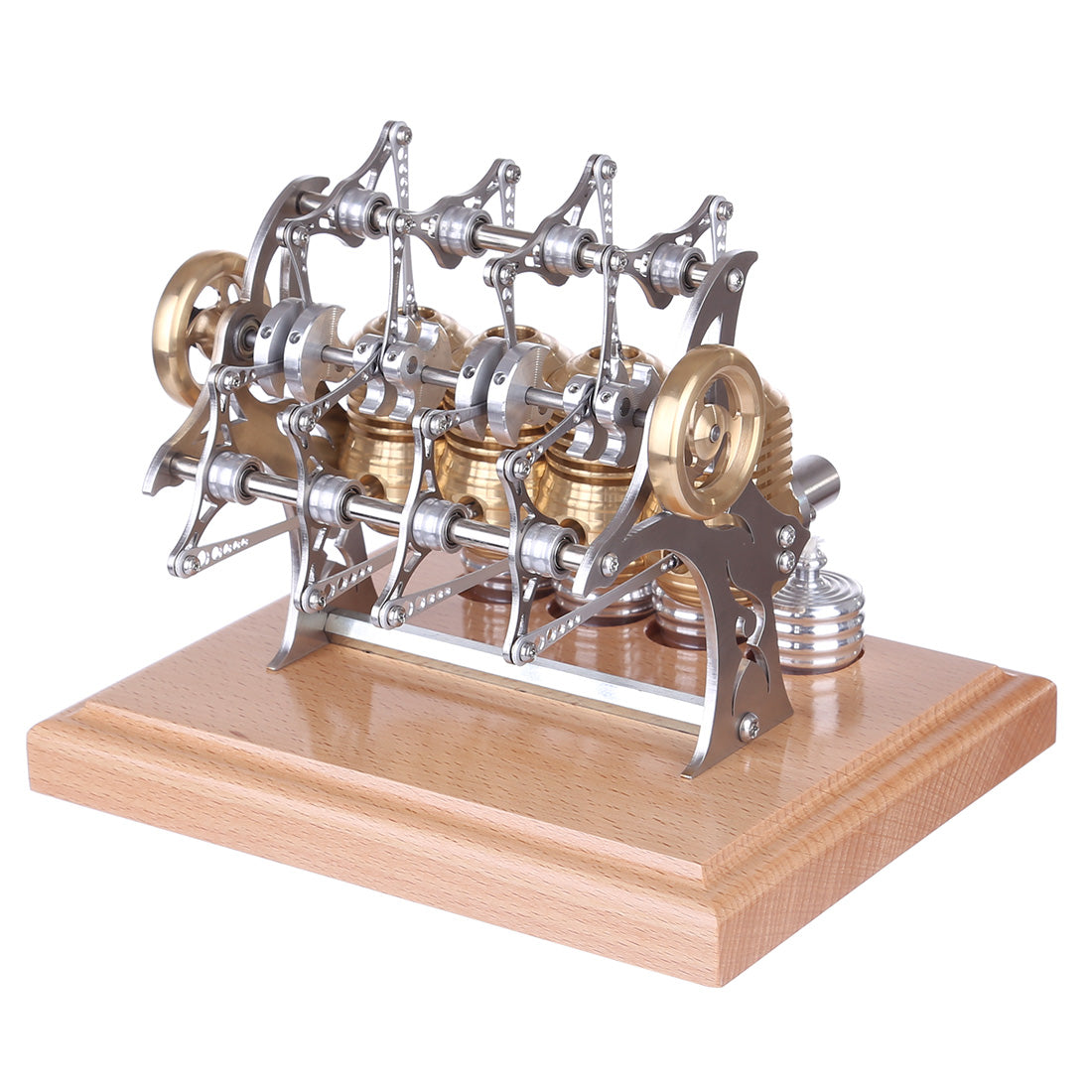 Precision Assembled All-Metal Four-Cylinder Stirling Engine Model Stirling Engine Diyengmod