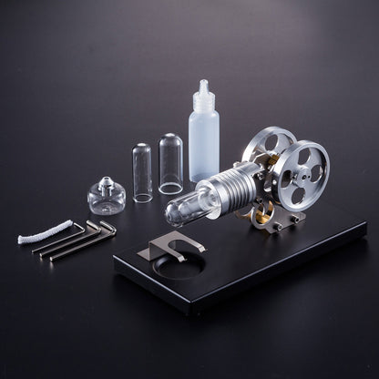 Manson STEM Educational Hot Air Stirling Engine Model - External Combustion Science Toy Stirling Engine Diyengmod