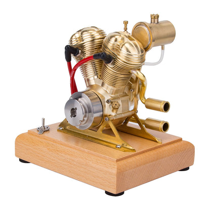 R28 Retro 4.3CC Mini V-Twin Gasoline Engine Model for Motorcycle Enthusiasts Engine Models Diyengmod