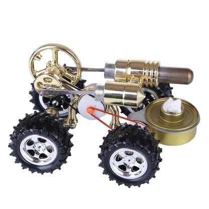 Stirling Engine Powered Car Model - Educational DIY Science Experiment Kit Stirling Engine Vehicle Diyengmod