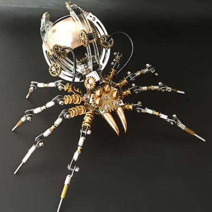 DIY Steampunk Mechanical Spider Bluetooth Speaker Assembly Kit - 512PCS Metal Model 3D Puzzle Model Kit Diyengmod