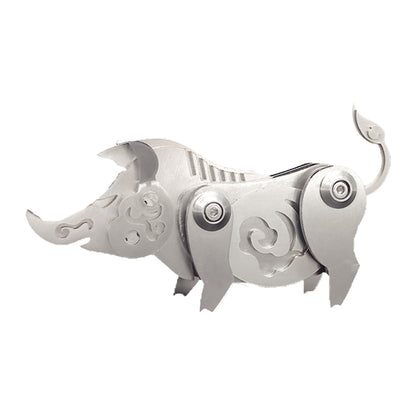 Mechanical Zodiac Pig 3D Metal Puzzle Kit - DIY Assembly Jigsaw Craft Gift 3D Puzzle Model Kit Diyengmod