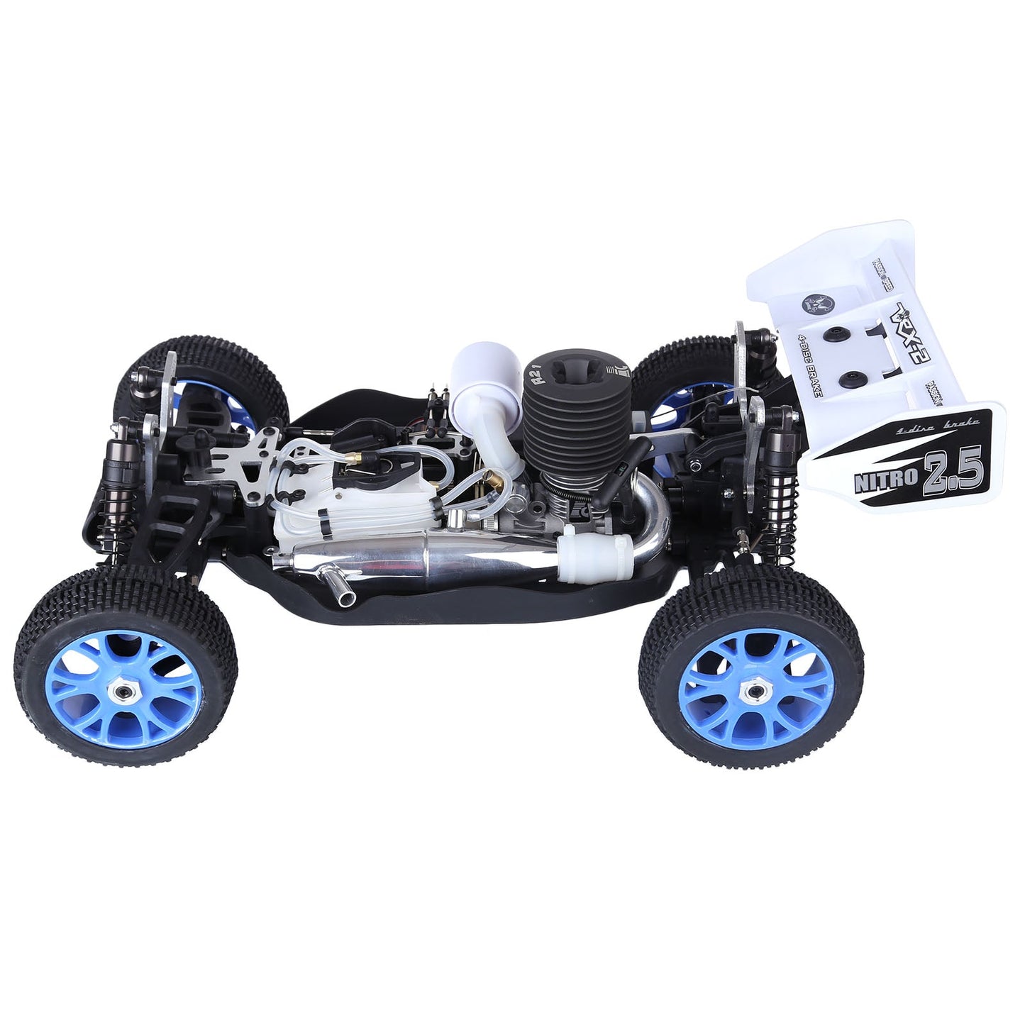 Nitro Powered 1/8 Scale 4WD Off-Road RC Buggy with High-Speed Performance and 2.4G Remote Control RC Car Diyengmod