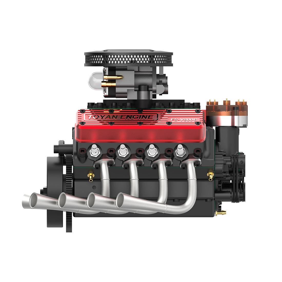 TOYAN FS-V800WGPC 28cc V8 Engine Model Kit - Build Your Own Functional Gasoline Engine DIY Engine Diyengmod