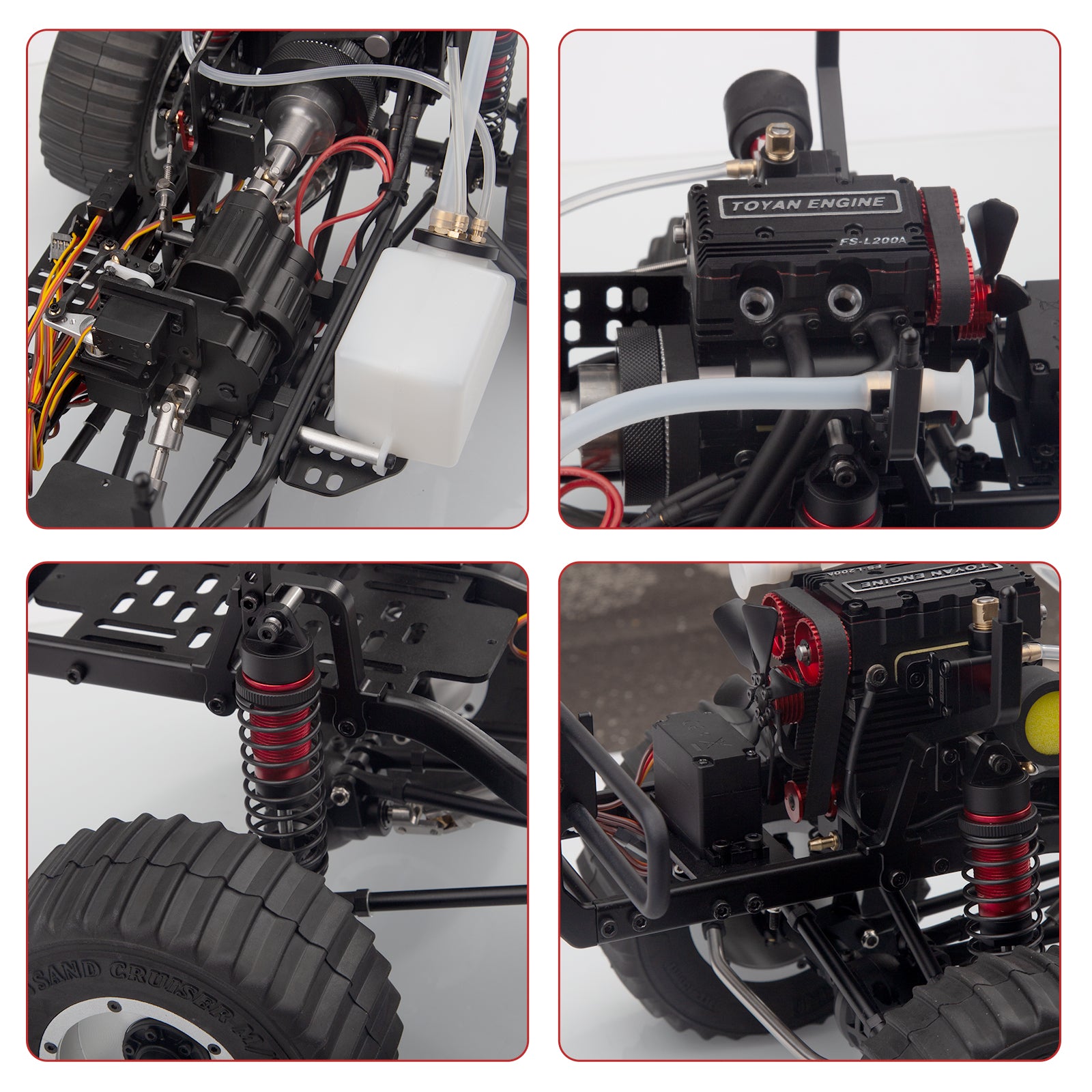 TOYAN X-POWER 1:8 Sand Cruiser Off-road RC Crawler Kit with Methanol Engine RC Car Diyengmod