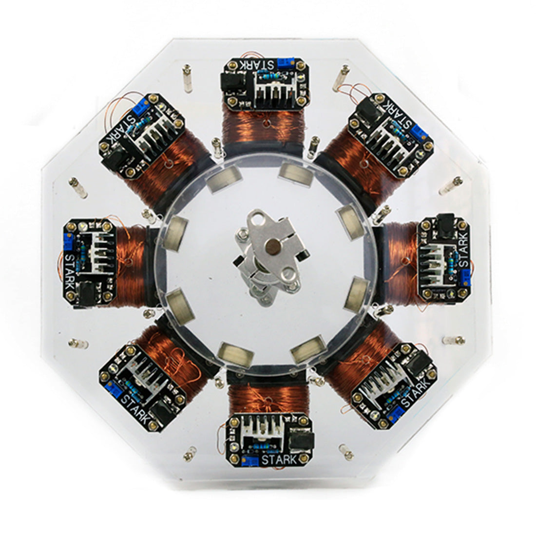 High Power Brushless Motor Science Model with Silicon Steel Core and 8 Circuit Boards Engine Models Diyengmod