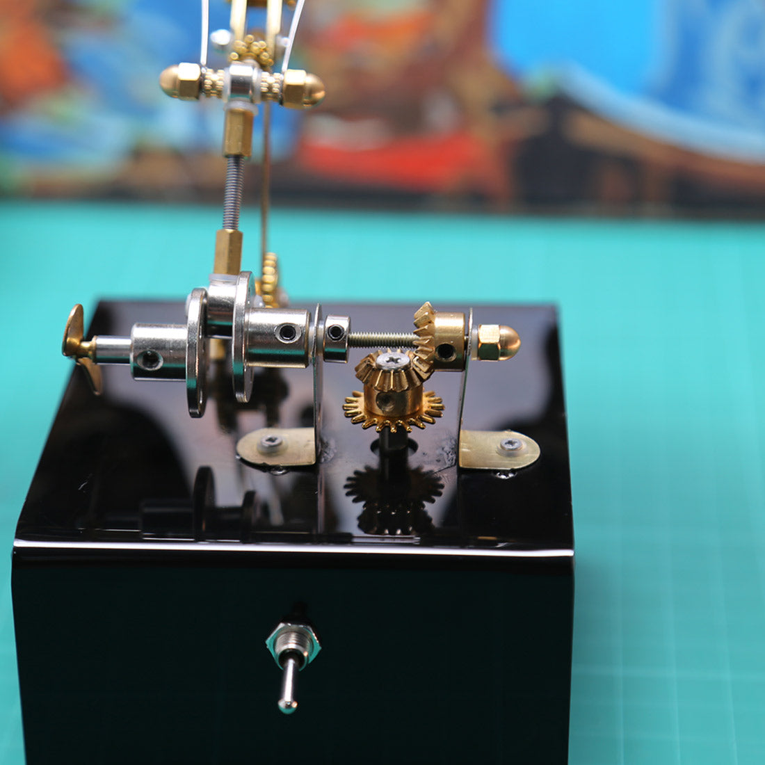 Dynamic Butterfly Metal Model Kit with Music Box - 3D DIY Mechanical Assembly - DiyEngMod