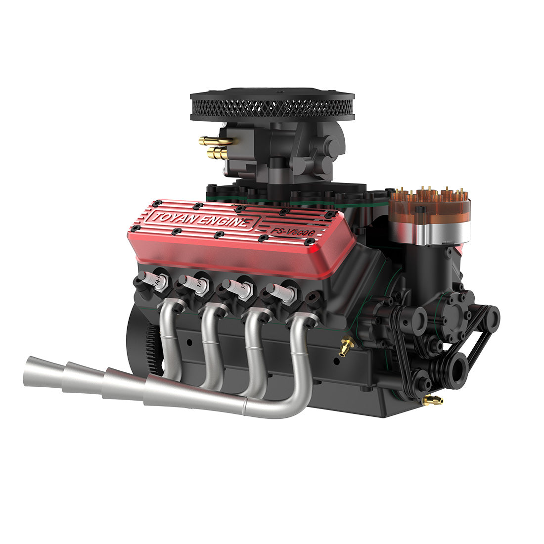 TOYAN FS-V800WGPC 28cc V8 Engine Model Kit - Build Your Own Functional Gasoline Engine DIY Engine Diyengmod