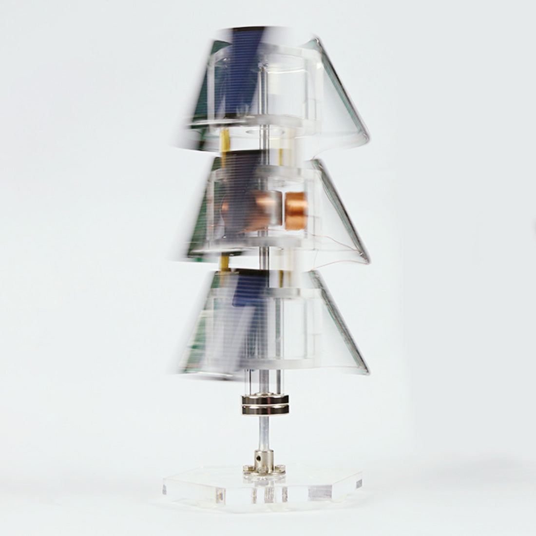 Solar-Powered Maglev Tree Motor Model - DIY Educational Science Kit Engine Models Diyengmod