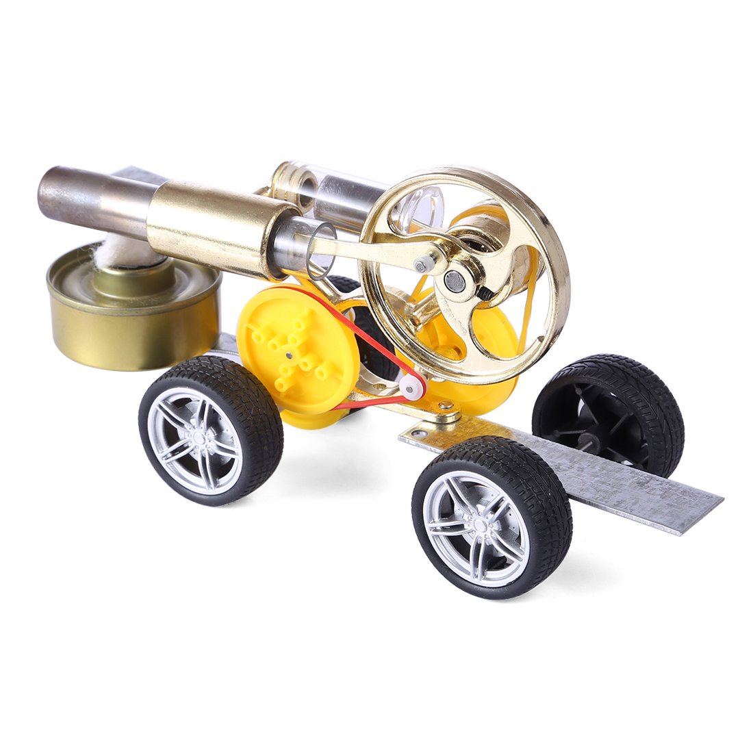 DIY Stirling Engine Car Model Kit - Educational Toy for Science Enthusiasts Stirling Engine Vehicle Diyengmod