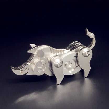 Mechanical Zodiac Pig 3D Metal Puzzle Kit - DIY Assembly Jigsaw Craft Gift 3D Puzzle Model Kit Diyengmod