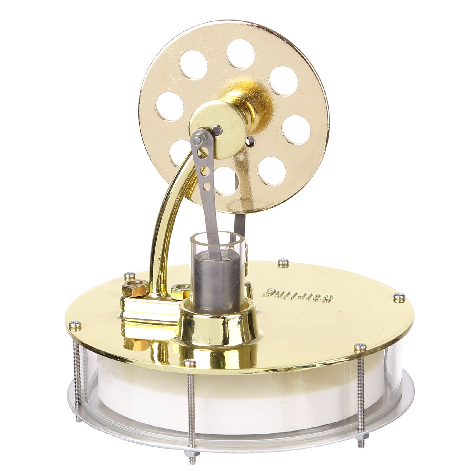 Golden Low Temperature Stirling Engine Coffee Cup Model - Educational Toy for Kids Stirling Engine Diyengmod