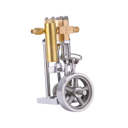 Mini Vertical Steam Engine Model with Reversing Mechanism – V1313 Steam-Powered Mechanical Kit Steam Engine Diyengmod