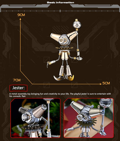 Steampunk Mecha 3D Metal Model Kit - Christmas Blind Box DIY Set of 7 3D Puzzle Model Kit Diyengmod