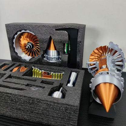 SKYMECHMAN TR900 LED-Illuminated Functional Turbofan Engine Model Kit Aero Engine Diyengmod