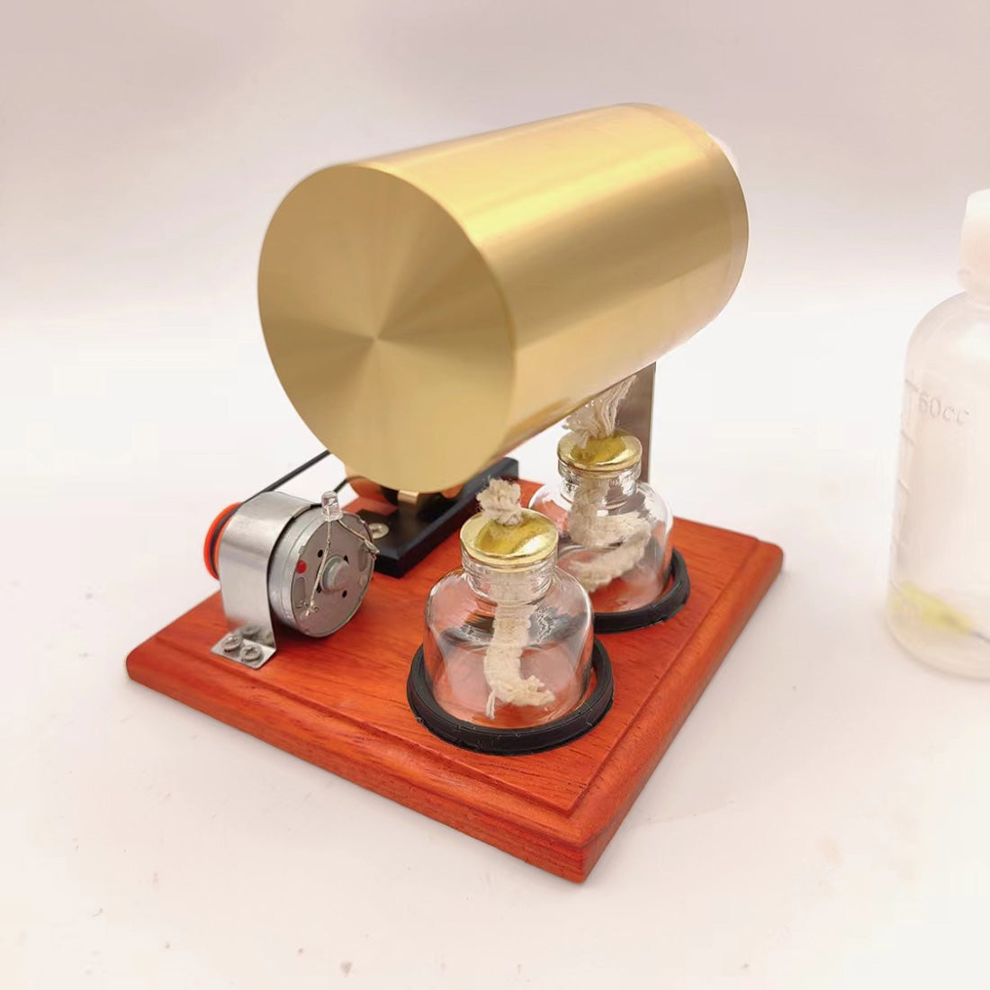 Mini Oscillating Steam Engine Generator - Educational Steam Power Model for Hobbyists and Gift Enthusiasts Steam Engine Diyengmod