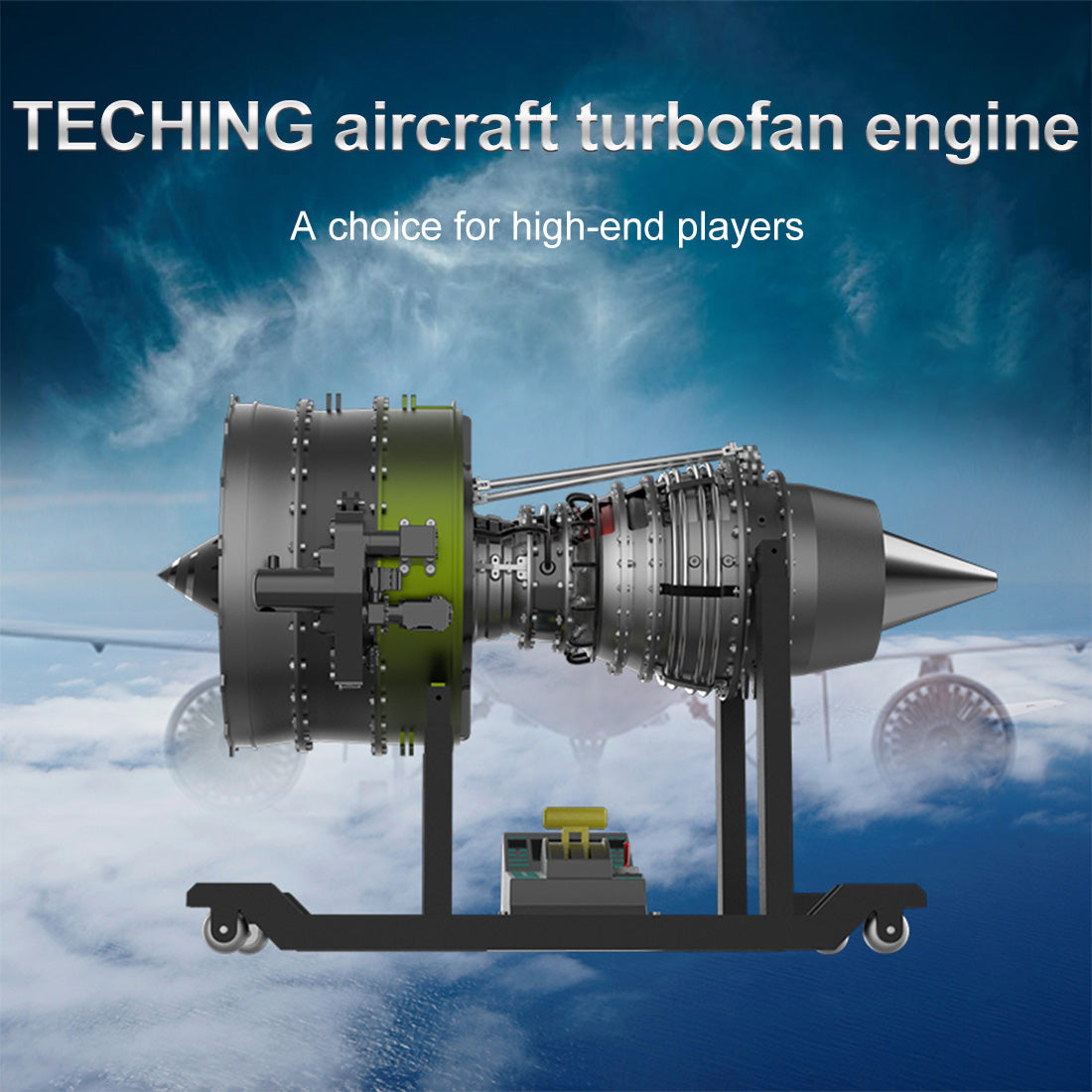 Build Your Own Working Turbofan Engine Model - TECHING 1/10 Full Metal Dual-Spool Jet Engine Kit with 1000+ Pieces DIY Engine Diyengmod