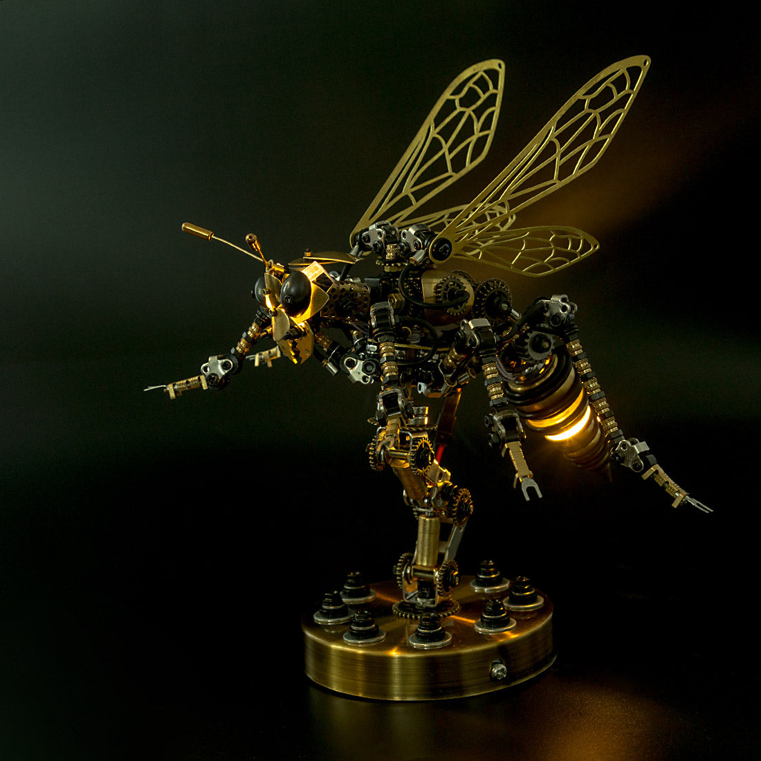 3D Sound-Controlled Mechanical Wasp Metal Puzzle Kit – DIY Assembly Model for Creative Minds DIY Engine Diyengmod