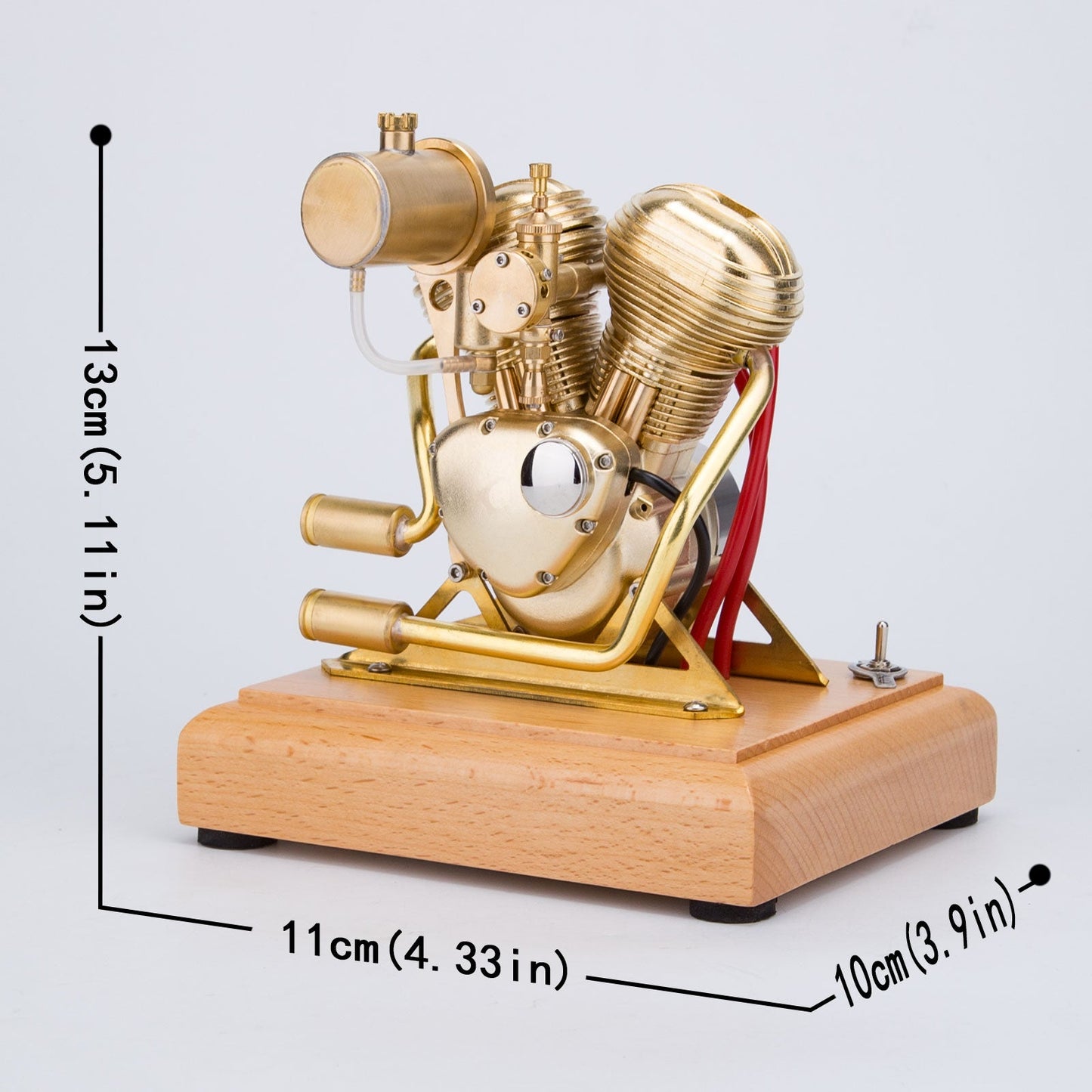 R28 Retro 4.3CC Mini V-Twin Gasoline Engine Model for Motorcycle Enthusiasts Engine Models Diyengmod