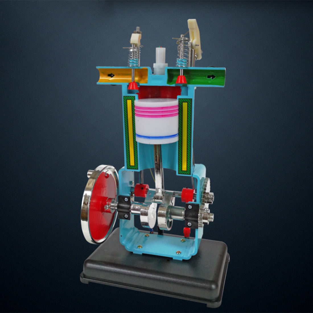 Four-Stroke Single Cylinder Gasoline Engine Model for Educational Experiments - DIYEngMod Engine Model Diyengmod